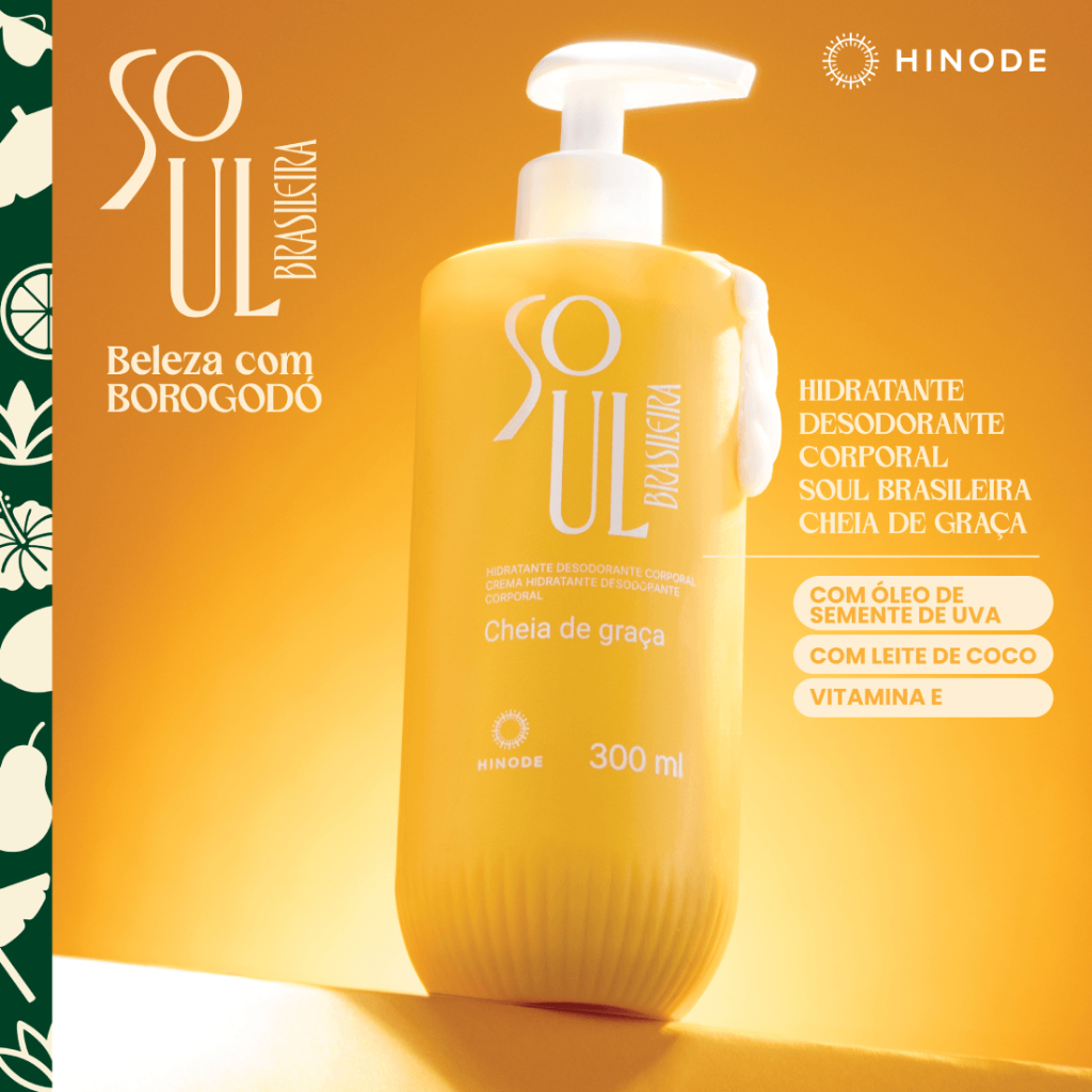 Sabonete Líquido Soul Brasileira Cheia de Graça 300ml Original Hinode