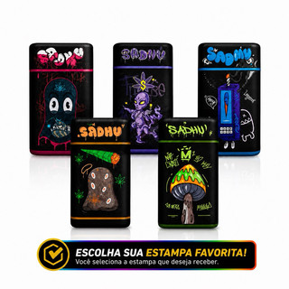 Isqueiro Maçarico Sadhu Emborrachado Colecionavel Edição Grafiti Recarregavel