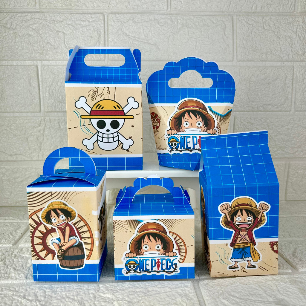 Kit 20 Caixinhas  ONE PIECE Pegue e Monte Caixinhas pra festas | Lembrancinhas para festas | Kit festas