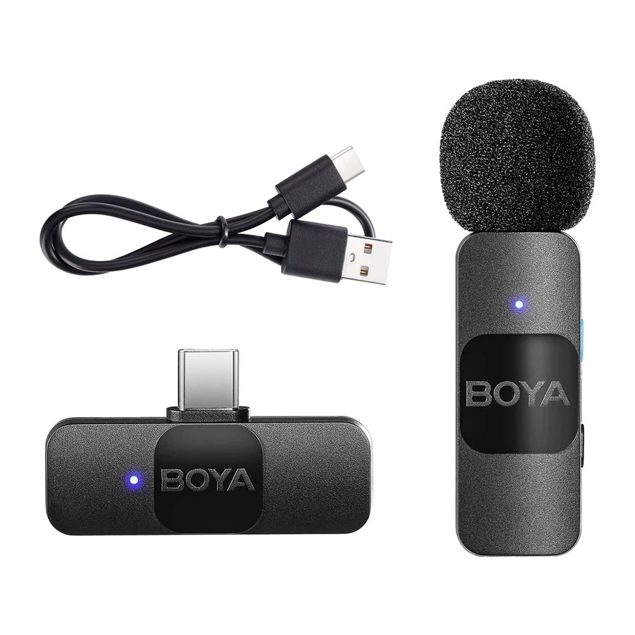 Microfone Lapela Boya By-v10 USB Tipo C