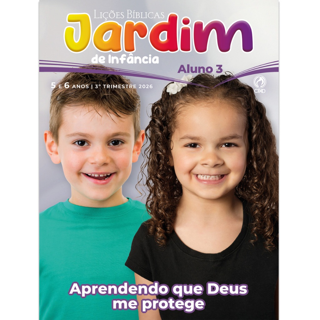 Lições Bíblicas Jardim De Infância Aluno  3° Trimestre 2026