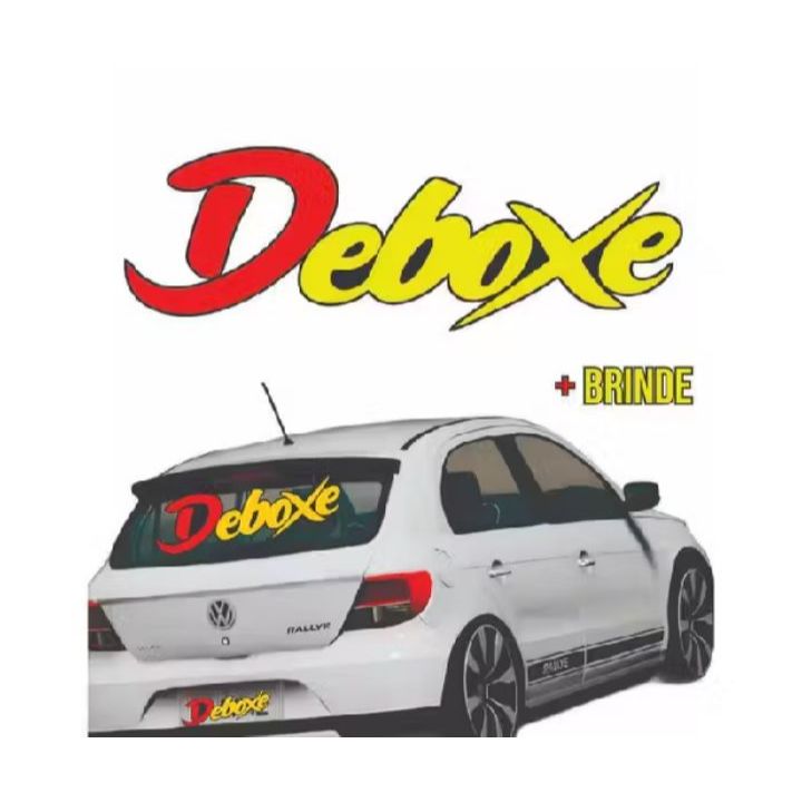Adesivo Vinil Automotivo “DEBOXE” 60x18cm + Brinde – Alta Resistência