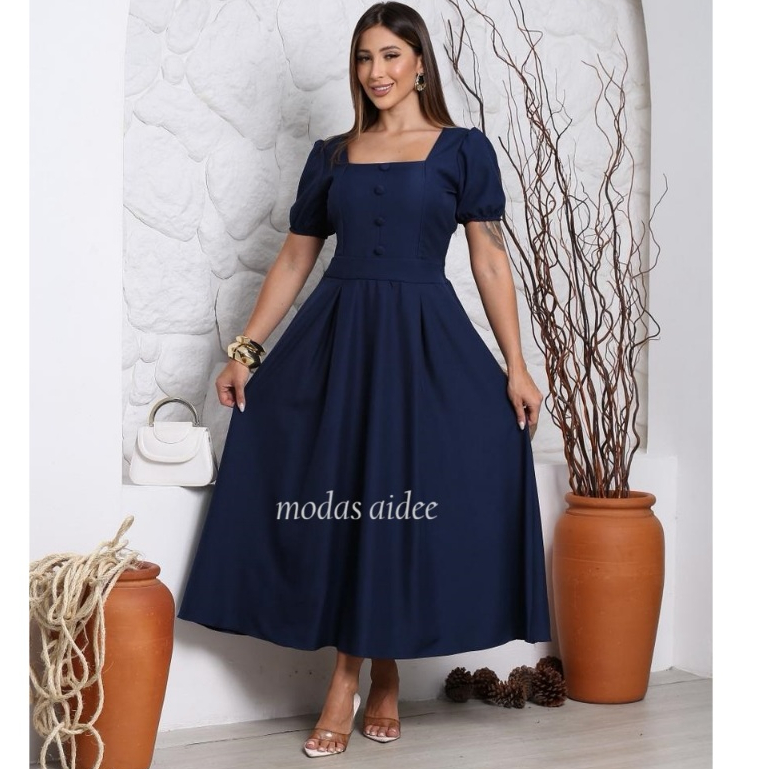 Vestido Femenino Elegante-Sofisticação Para Todas as Ocasiões