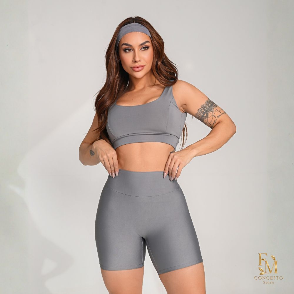 Conjunto Academia Feminino Zero Transparência Modela Corpo Corrida Crossfit