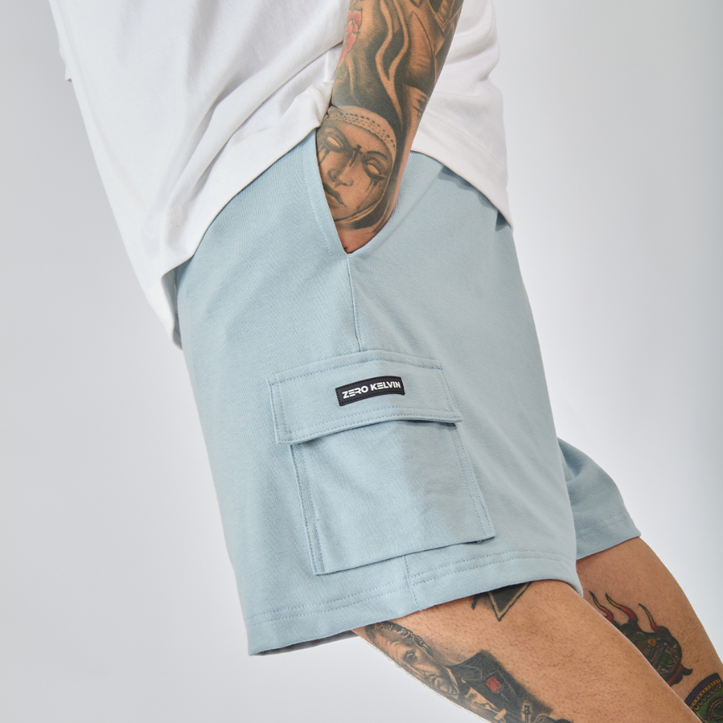 Bermuda Moletom Masculina Plus Size Sem Felpa Confortavel Tamanho Grande Casual e Street Zero Kelvin
