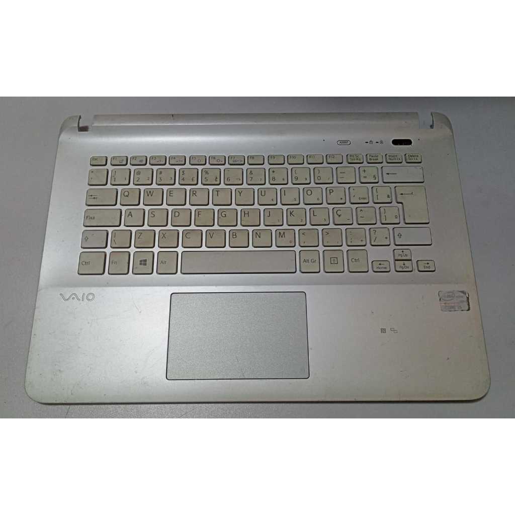 Carcaça base superior notebook Sony Vaio svf14 fit14 teclado e touchpad não testado