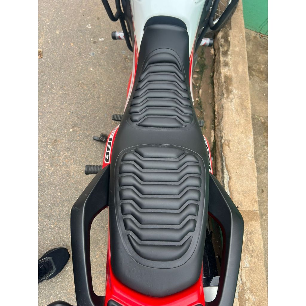 Capa Banco Moto Espuma Conforto GG Pop 110 Biz Xre 300 Lander Xtz