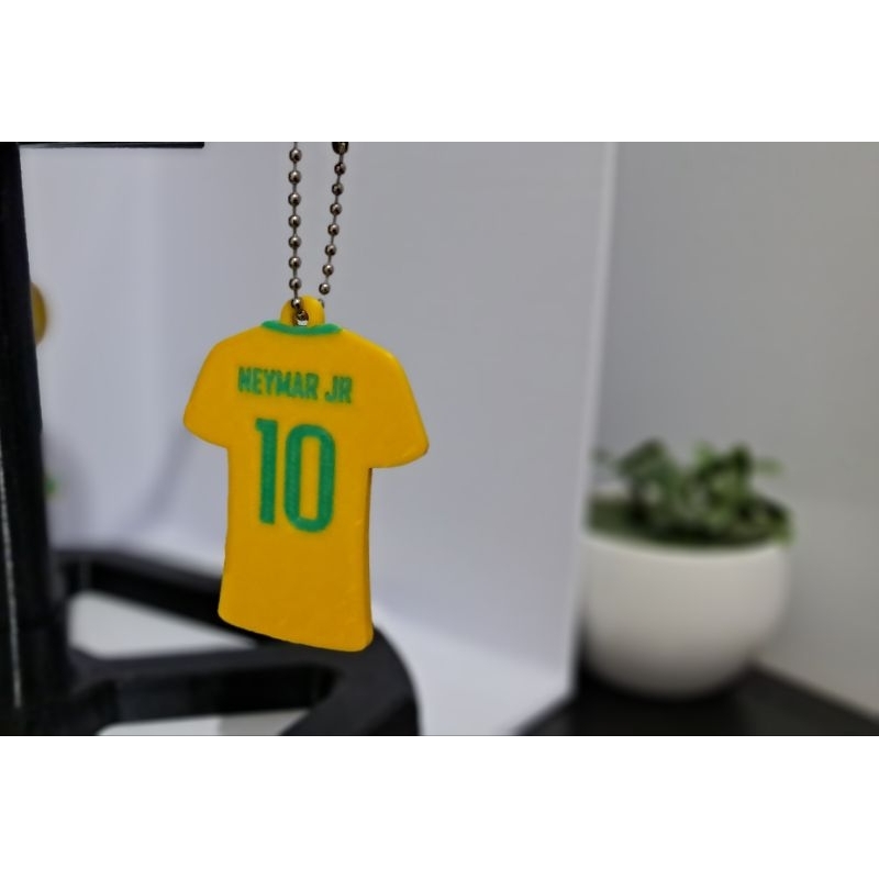🏆🇧🇷 Chaveiro Camisa da Seleção Brasileira – Neymar 🇧🇷🏆