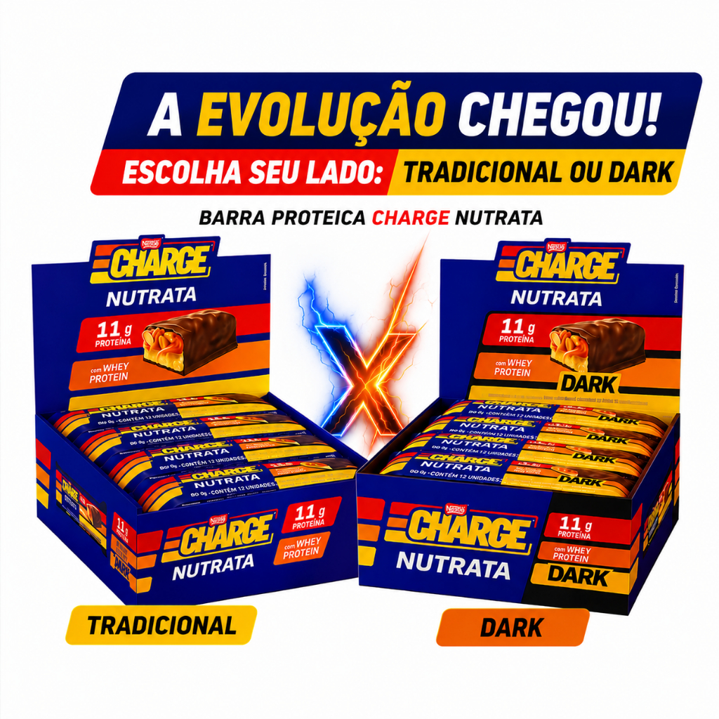 Barra Charge  Display 12Un Barra Nutrata Nestle Lançamento
