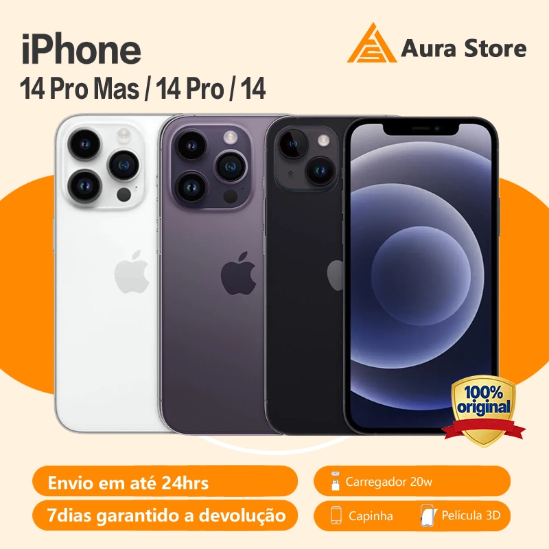 Celular Iphone 14/14PLUS/14 Pro/ 14 Pro Max 128gb/ 256gb 100% Original Com Garantia