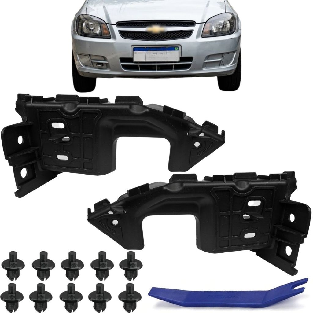 Guia Garra Suporte Parachoque DIanteiro Para Chevrolet Celta Prisma 2008 até 2012 Todos