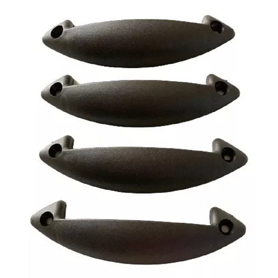 Puxador Cama Box Bau Comoda, Moveis  em Geral Preto com 15 unidades acompanha parafuso 3,5x25mm