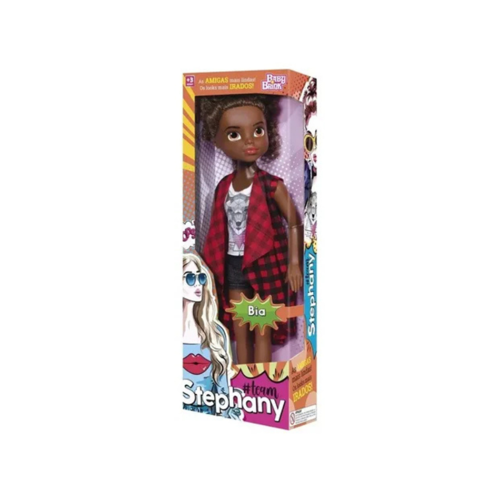 Boneca Bia Team Stephany - Baby Brink 1752
