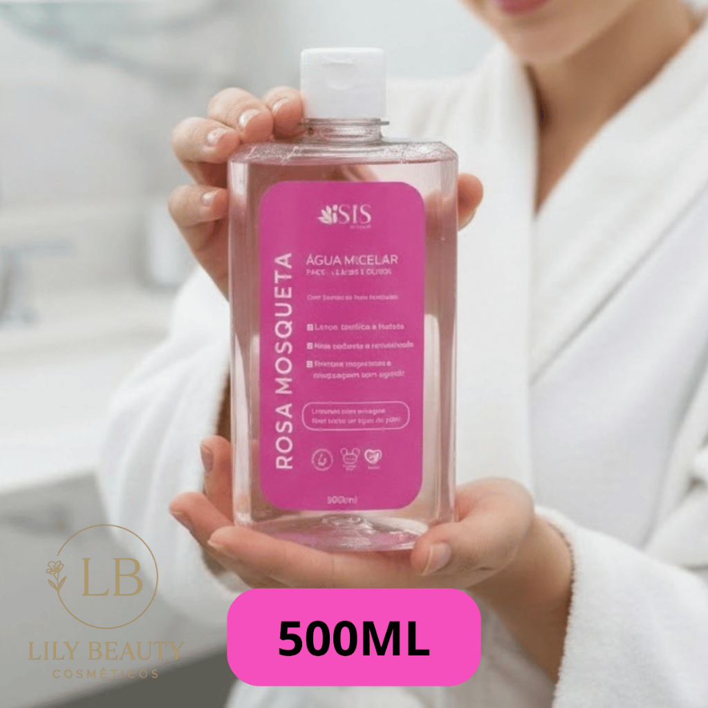 Água Micelar Rosa Mosqueta 500ml Isis Make-up