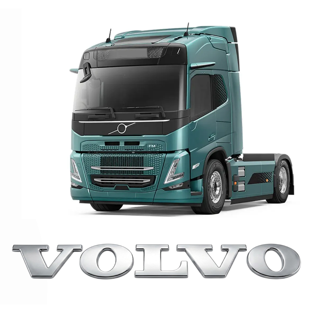 Letreiro Volvo Grade Frontal Cromado Fh Fm Grande 20372122