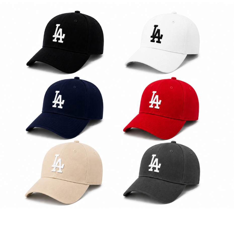 Boné New York NY, Los Angeles L.A Bordado, Estilo Beisebol, Aba Curva, Unissex, Ajustável - ENVIO IMEDIATO