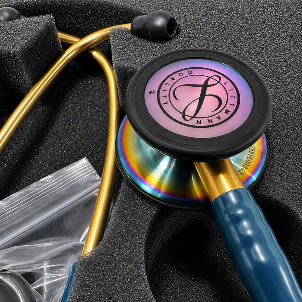 Estetoscópio 3M Littmann Classic III 5807 Azul Caribe Rainbow
