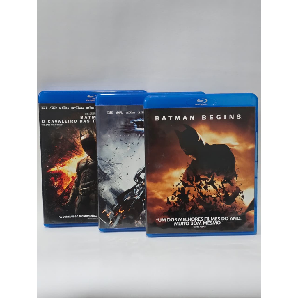 Blu-ray Trilogia Batman Nolan (Begins, O Calaveiro das Trevas e o Cavaleiro das Trevas Ressurge Duplo)