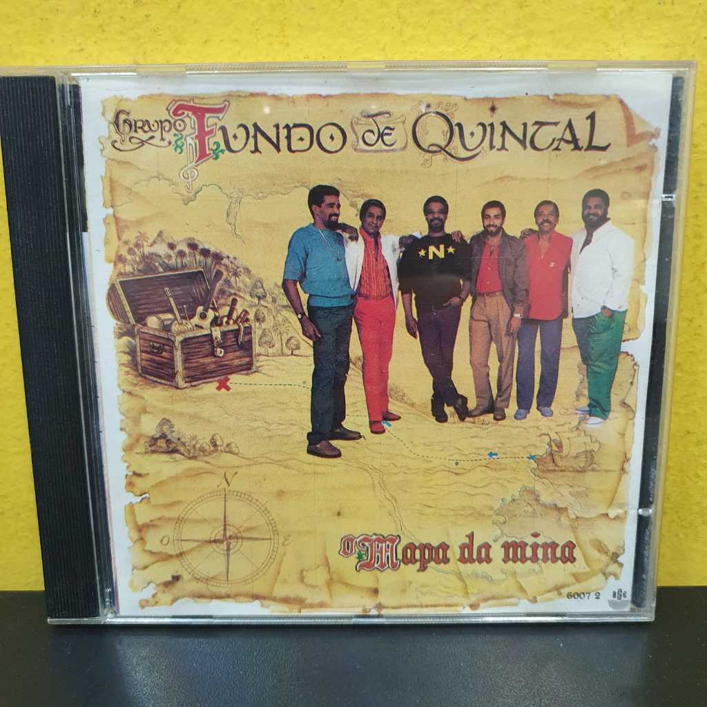 CD Grupo Fundo de Quintal - O Mapa da Mina - Original RGE - Raro de 1995 - Pagode Samba