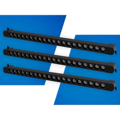 Kit 3 ou 10 Spot LED Linear 40W 60cm Para Trilho Eletrificado Preto SEED 2700K 4000K 6500K Bivolt