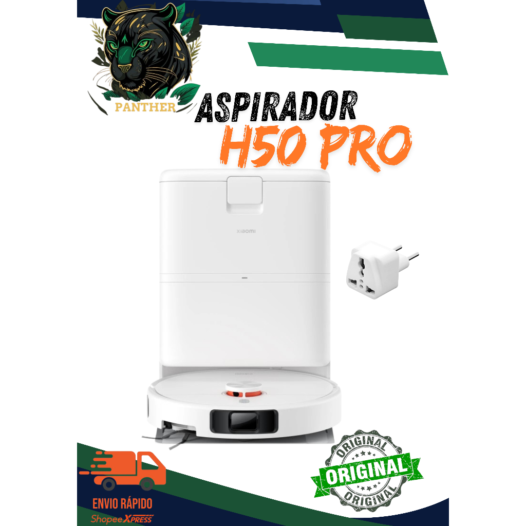 Robô Aspirador H50 Pro 15000Pa Ultra Potente Base Auto Limpante Mapeamento Inteligente 2026