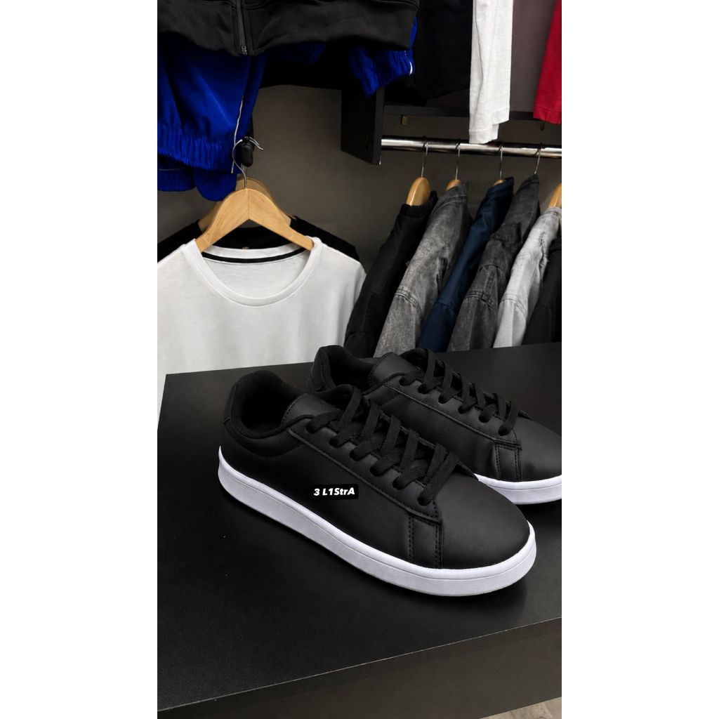 TENIS..PRETO..BRANCO..LITRAS