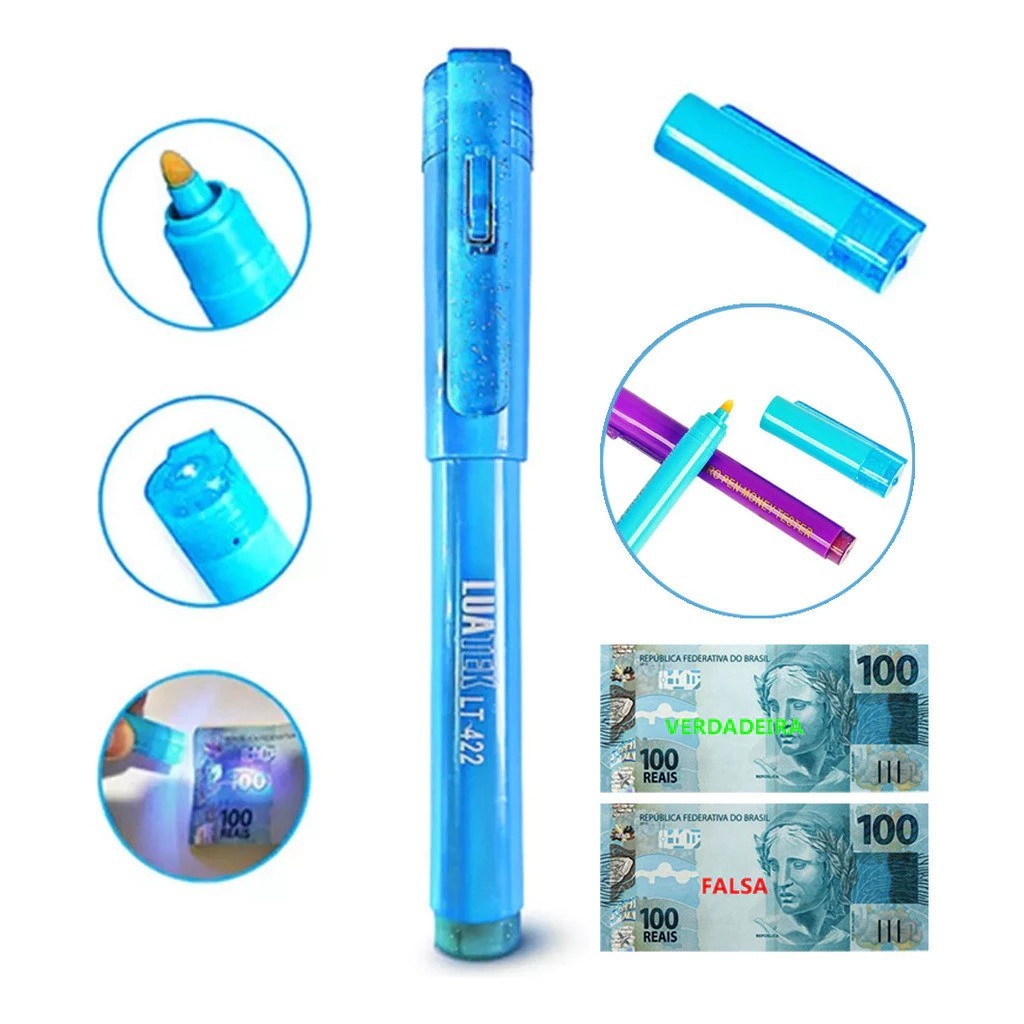 Counterfeit Money Detector Tester Pen with UV Light