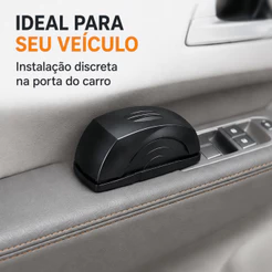 Mini Lixeira Acessório Automotivo de Porta Compacto com Tampa Organizador Multiuso para Carro Fácil Instalação