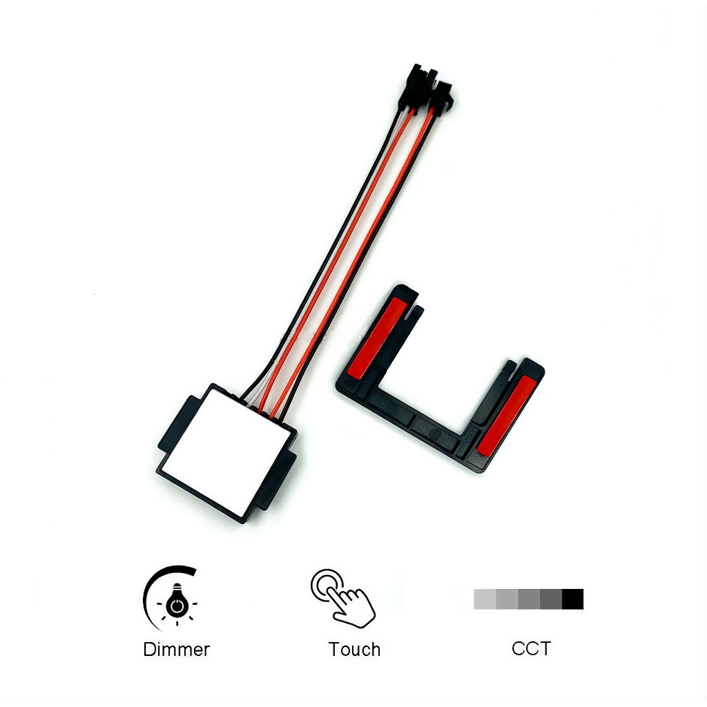 Interruptor Touch Para Espelho LED 12V 5A 60W Dimerizável Sensor Toque Liga Desliga Duas Vias Botão Touch Banheiro
