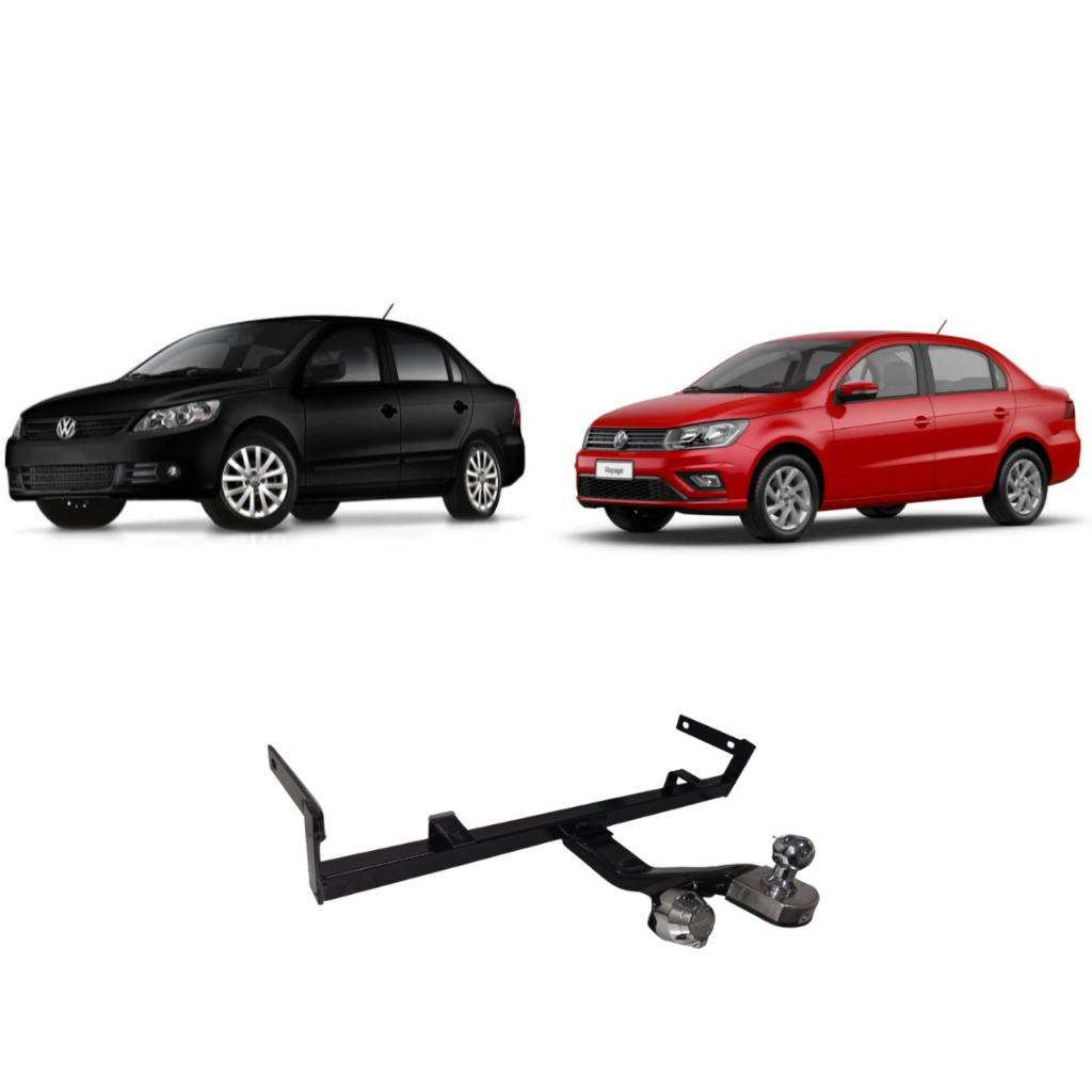 Engate Volkswagen Voyage 2009 a 2023  Reforcel Reboque Rabicho Protetor 500KG