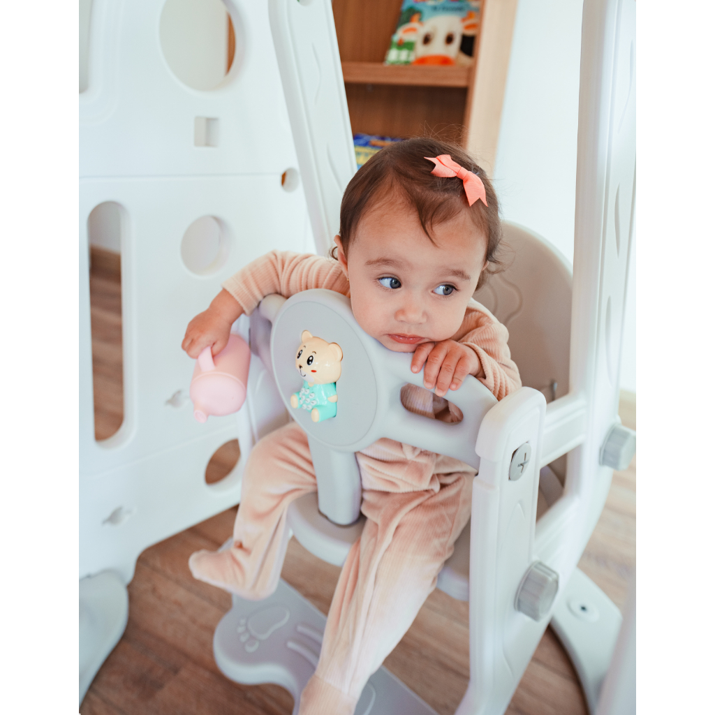 Balanço Infantil Play Indoor Freso Baby Cinza Polipropileno Resistente Facil Montagem Dia das Crianças