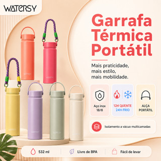 Garrafa Térmica Premium 532ml – Corpo em Inox 304 com Tecnologia de Isolamento Térmico Av…