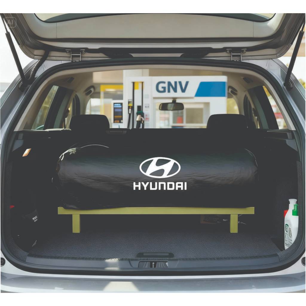 Capa para Cilindro GNV Personalizada - Hyundai - Corino Impermeável - Proteção e Estética