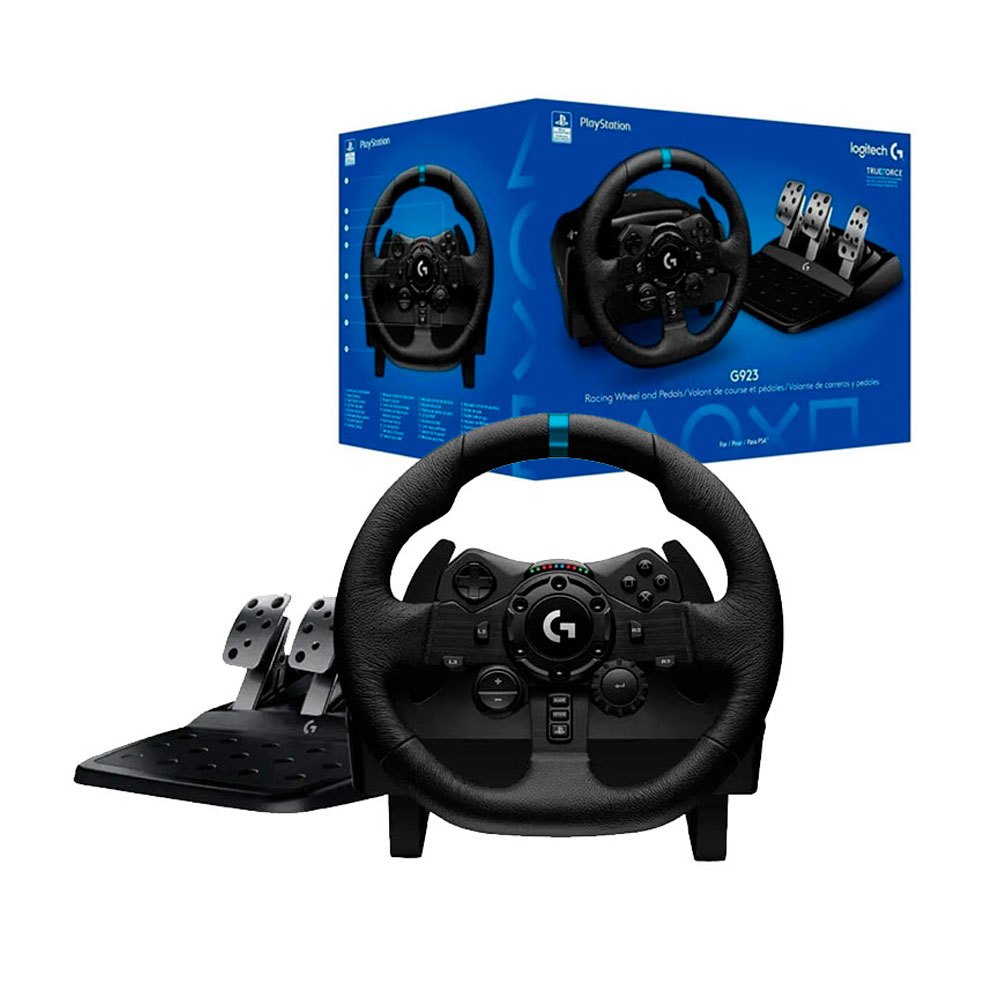 Volante Logitech G923 Trueforce Ps5 Ps4 PC Simulador Corrida Original Lacrado