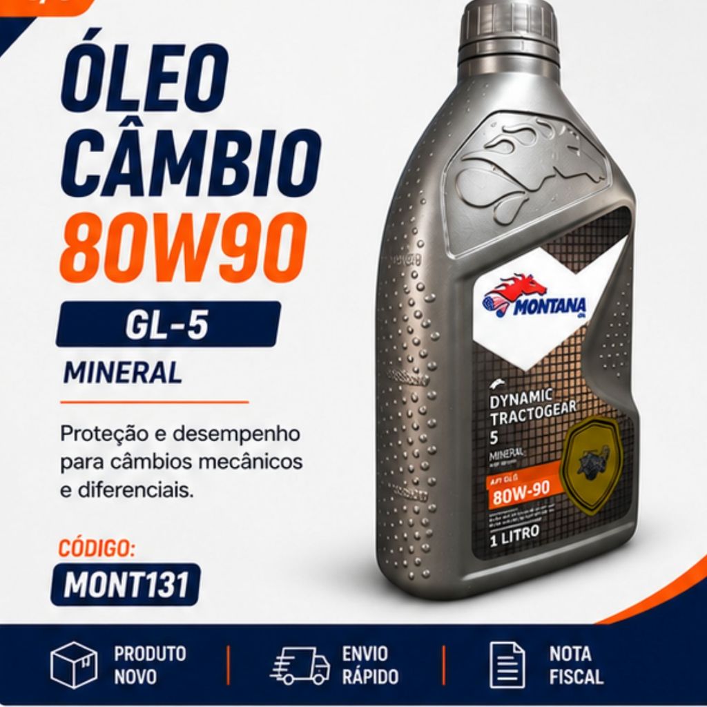 Óleo Câmbio SAE 80W90 1 Litro Transmissão