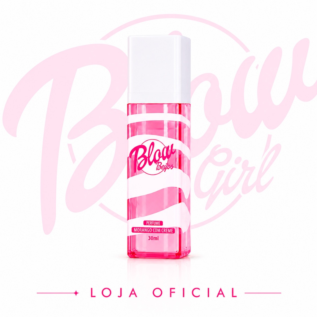 Perfume Feminino Morango Doce Blow Girl 30ml Extrait Parfum 30% Essência Alta Fixação Gourmand