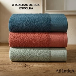 Kit 3 Toalha Banhão Gigante Fio Penteado Grossa 430g/m2 100% Algodão Capri Hotel Super Macia