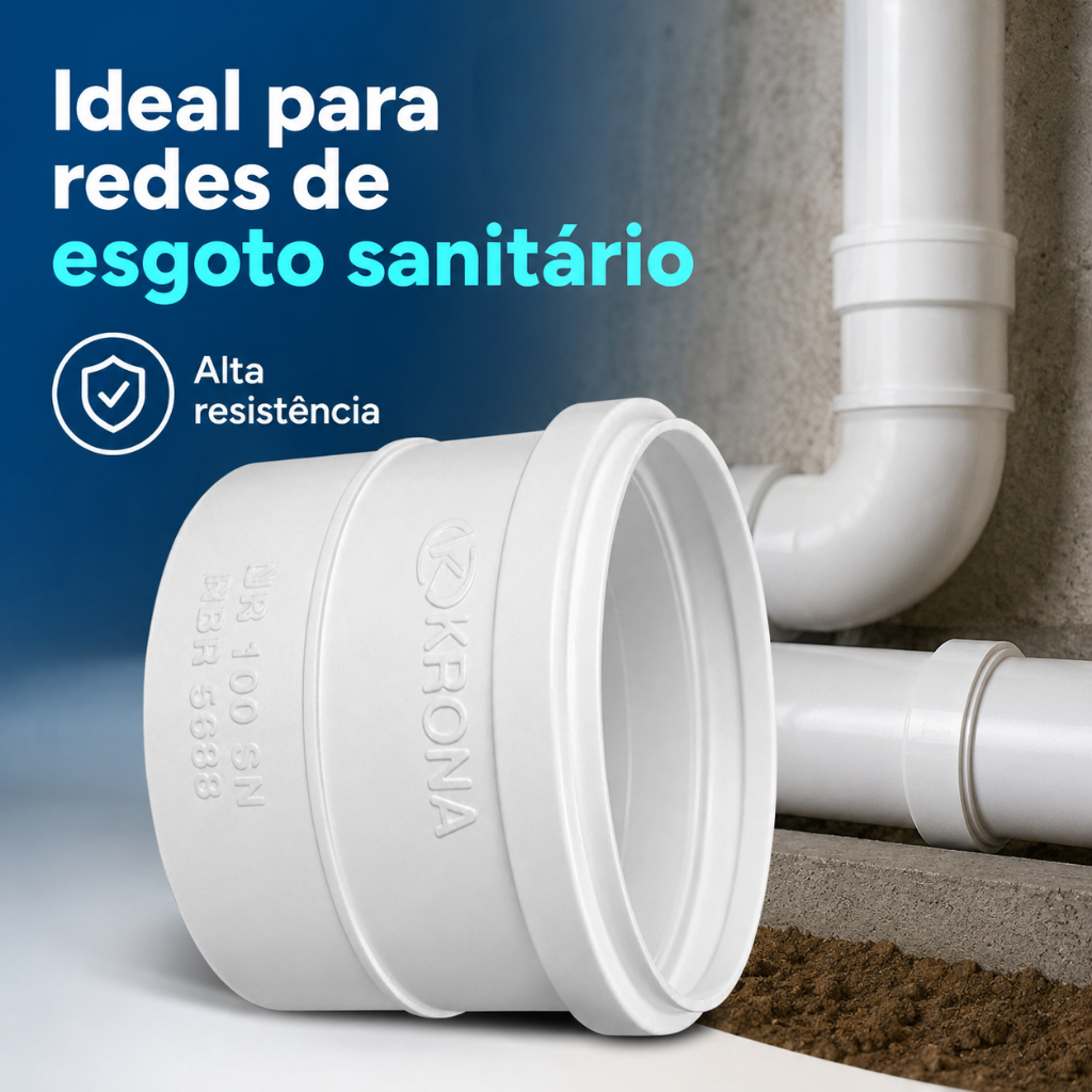 Kit Com 10 Luva Esgoto 75mm 646 Krona · foto 2