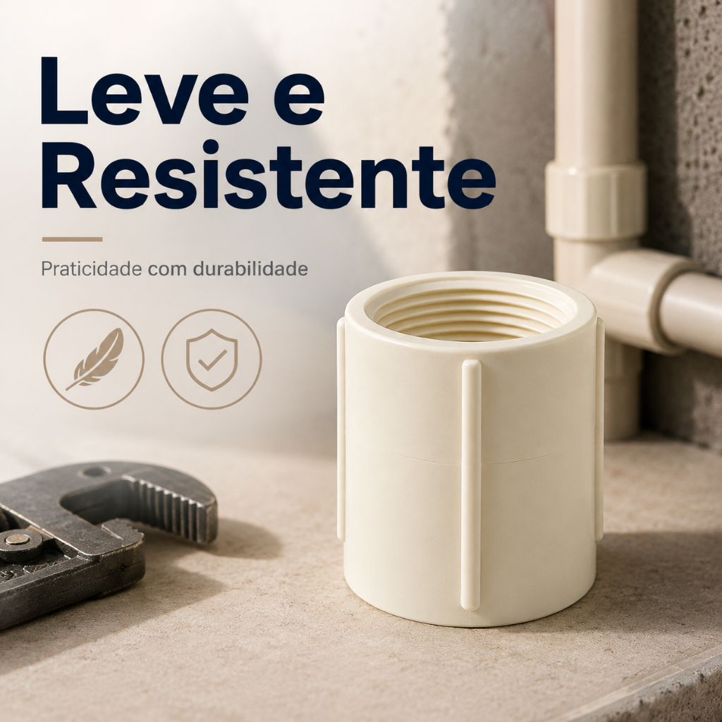 Kit Com 50 Luva Roscável 1/2" 20mm Água Fria 270 Krona · foto 2