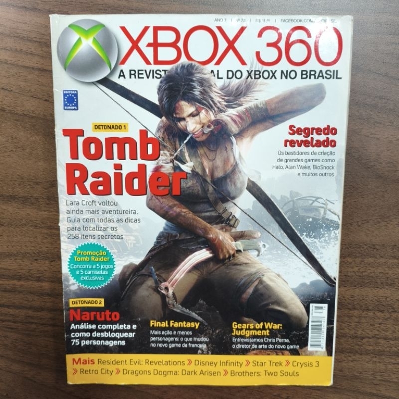 Revista Xbox 360 Nº 78 - Detonado Tomb Raider Naruto Abril 2013