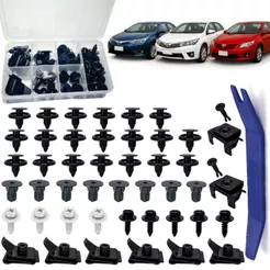 Kit 45 Parafuso parachoque grampo fixação parabarro para toyota Corolla 1992 a 2020 SW4 2007 a 2018