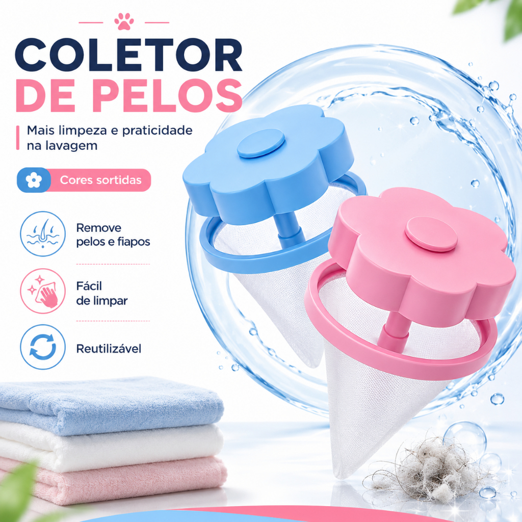 Kit 4 Coletores Tira Pelos Flutuante Filtro Tira Pelos Máquina de Lavar Fiapos Lavadora De Roupa