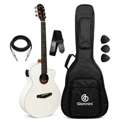 Violão Aço Eletroacústico Giannini Acoustik Gjm Com Bag - Sa