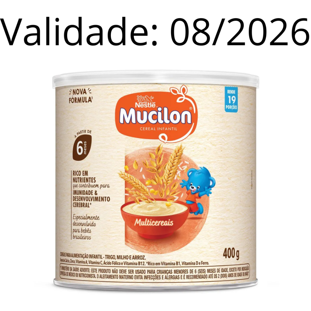 Cereal Infantil Mucilon Multicereais 400g