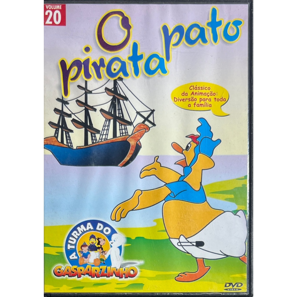 A Turma do Gasparzinho – Volume 20: O Pato Pirata - DVD Original - Raridade