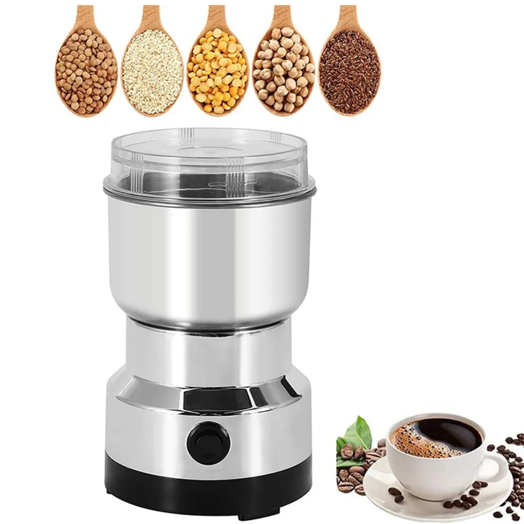 Moedor Elétrico De Café Grãos Temperos Especiarias Triturador Inox Multifuncional 150W