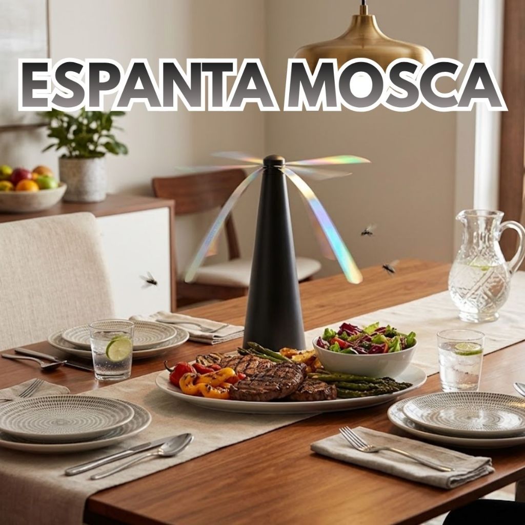 Ventilador Espanta Mosca De Mosquito Para Casa Cozinha Mesa Restaurante Buffet Moderna