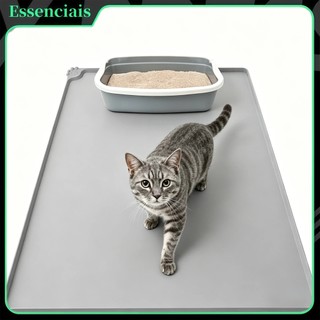 Tapete silicone pet impermeável antideslizante, para cãese gatos, fácil limpar, dobrável, anti respingo, vários tamanhos