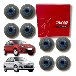 Jogo 8 Retentores da válvula Para Ford Fiesta, Courier, Ecosport, Ka, Focus e Escort 1.6 8v Zetec