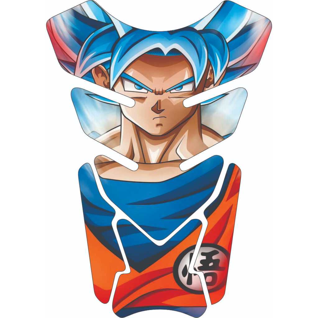 Adesivo Autocolante Resinado Protetor Tanque Moto Universal Personagem Desenho Animado Raio Colorido
